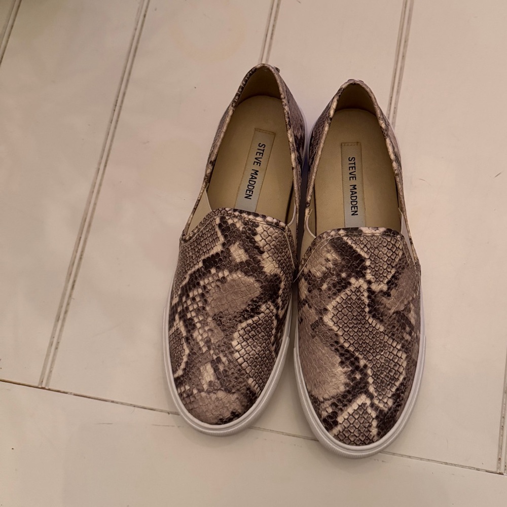 Steve Madden Women's Snake Print Sneakers